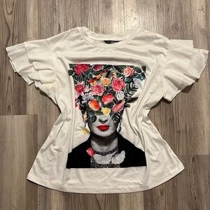Frida Kahlo Style Shein Top